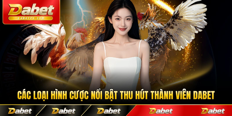 Các loại hình cược nổi bật thu hút thành viên Dabet